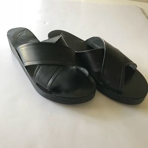 Ancient Greek Sandals Blk Size 11 Thais  Platform